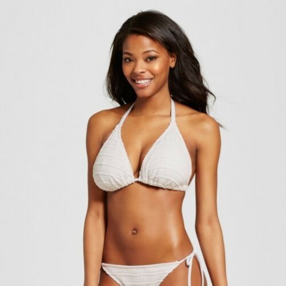 2 Pc Xhilaration White String Bikini Swim Suit